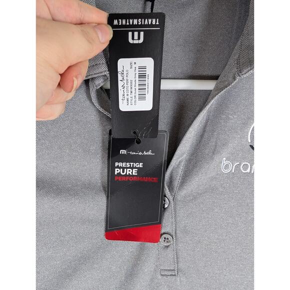 NEW Travis Mathew Polo Shirt Womens Medium Gray Pure Coto Performance Stretch - Picture 11 of 16